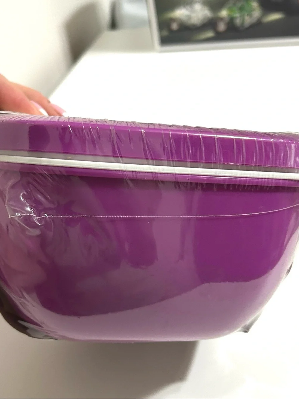 NWT Bentgo Salad Container Purple, All-in-One with a fork